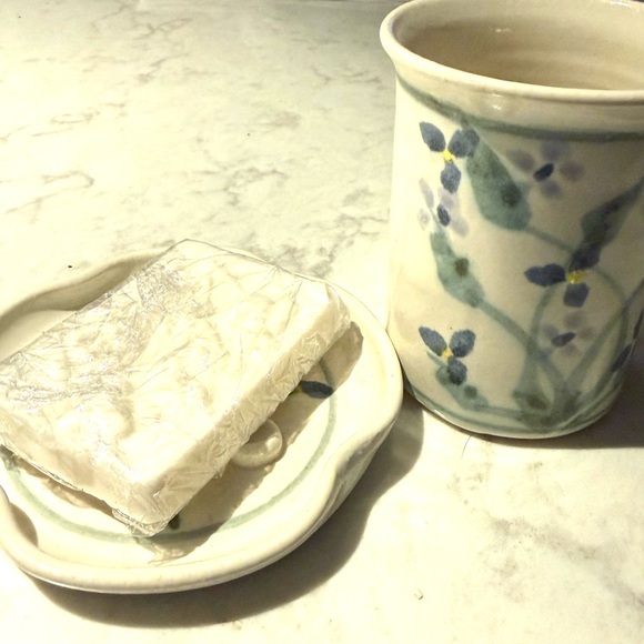 Hand Crafted Blue and Green Ceramic Set - Picture 12 of 12